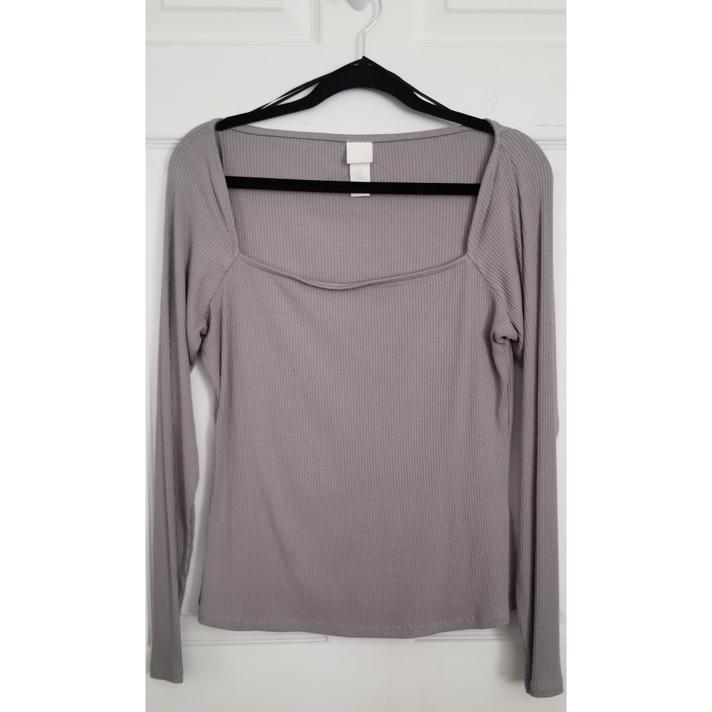 H&M ribbed long sleeve top